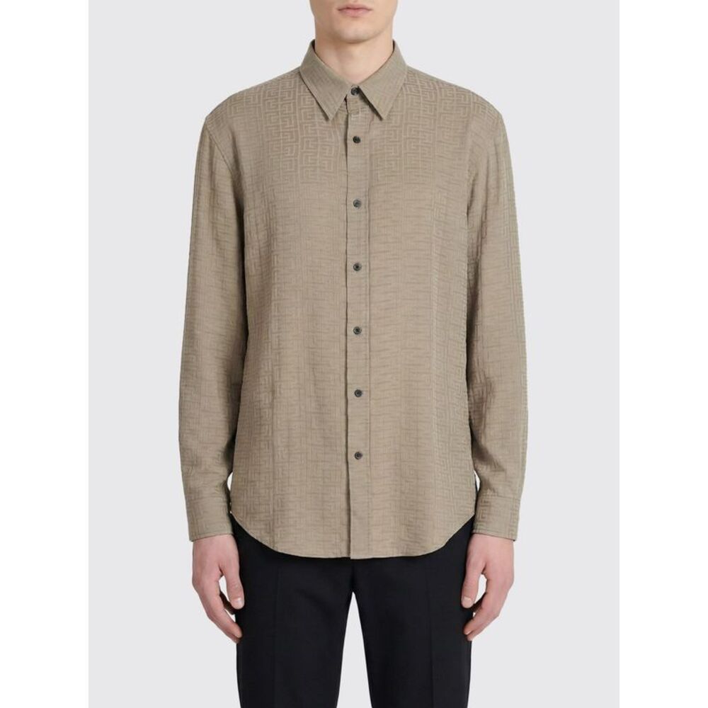Balmain Shirt Men Grey